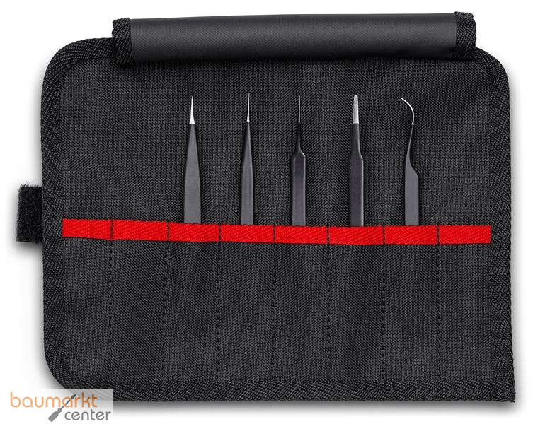 KNIPEX 92 00 01 ESD Universalpinzetten-Set ESD 5-teilig 90 mm