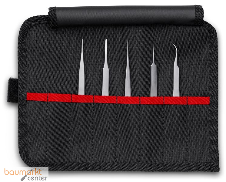 KNIPEX 92 00 02 Pr�zisionspinzetten-Set 5-teilig 90 mm