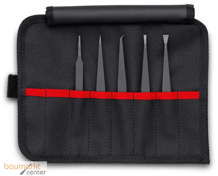 KNIPEX 92 00 05 ESD Kunststoffpinzetten-Set ESD 5-teilig 90 mm