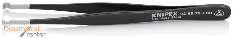 KNIPEX 92 08 79 ESD Positionierpinzette ESD Geriffelt 122 mm