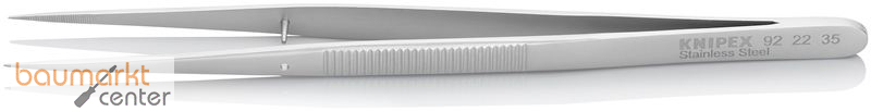 KNIPEX 92 22 35 Pr�zisionspinzette mit F�hrungsstift spitze Form Geriffelt 155 mm