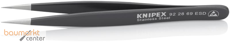 KNIPEX 92 28 69 ESD Universalpinzette ESD Glatt 120 mm