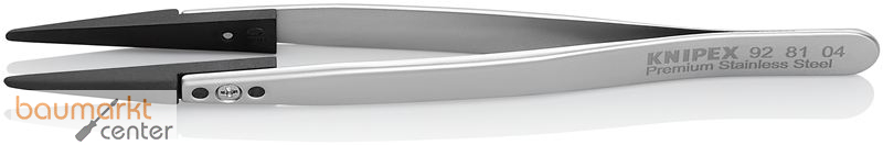 KNIPEX 92 81 04 Pinzette mit Wechselspitzen ESD Glatt 130 mm