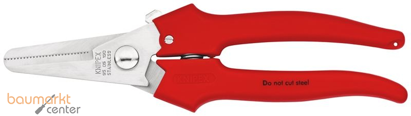 KNIPEX 95 05 190 Kombischere mit Kunststoff umspritzt 190 mm