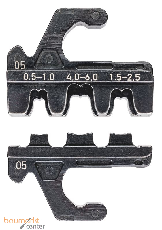 KNIPEX 97 39 05 Crimpeinsatz f�r unisolierte, offene Steckverbinder (4,8 + 6,3 mm Steckerbreite)