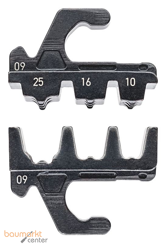 KNIPEX 97 39 09 Crimpeinsatz f�r isolierte + unisolierte Aderendh�lsen 10 / 16 / 25 mm�
