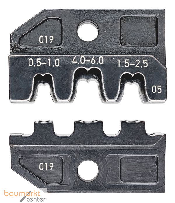 KNIPEX 97 49 05 Crimpeinsatz f�r unisolierte, offene Steckverbinder (4,8 + 6,3 mm Steckerbreite)