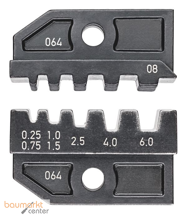 KNIPEX 97 49 08 Crimpeinsatz f�r isolierte + unisolierte Aderendh�lsen