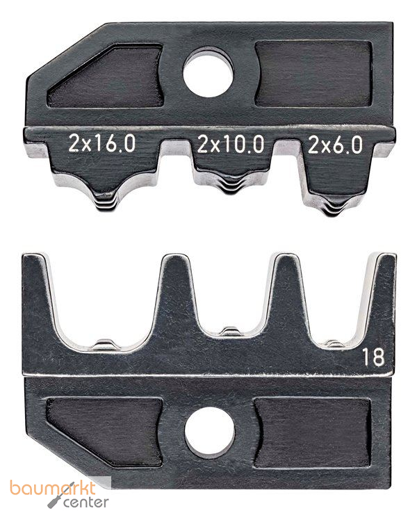 KNIPEX 97 49 18 Crimpeinsatz f�r Twin-Aderendh�lsen