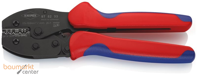 KNIPEX 97 52 33 SB PreciForce� Crimpzange mit Mehrkomponenten-H�llen br�niert 220 mm