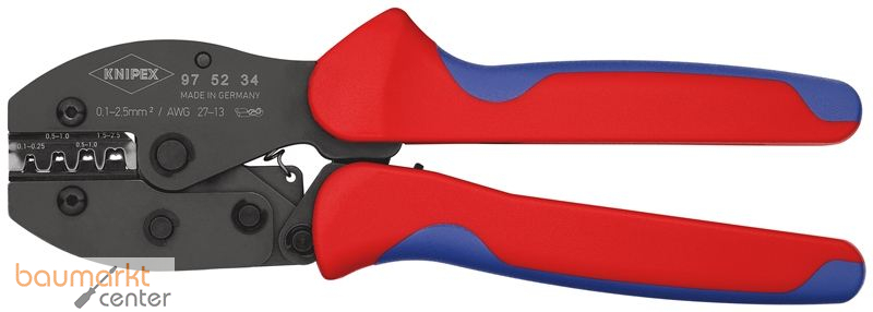 KNIPEX 97 52 34 PreciForce� Crimpzange mit Mehrkomponenten-H�llen br�niert 220 mm