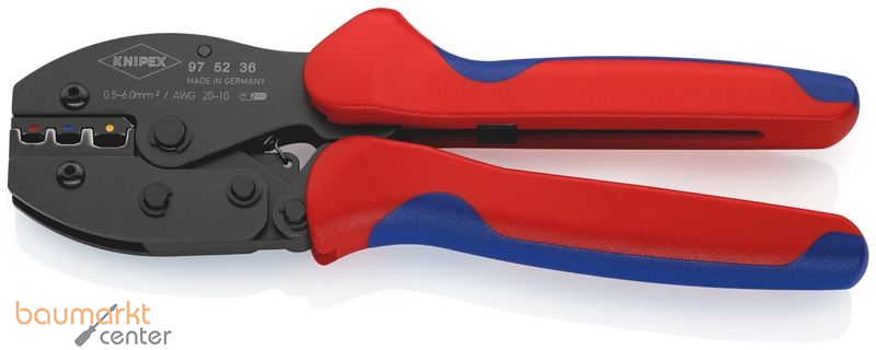 KNIPEX 97 52 36 SB PreciForce� Crimpzange mit Mehrkomponenten-H�llen br�niert 220 mm