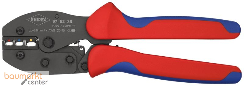KNIPEX 97 52 36 PreciForce� Crimpzange mit Mehrkomponenten-H�llen br�niert 220 mm