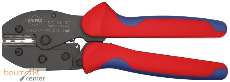 KNIPEX 97 52 37 PreciForce� Crimpzange mit Mehrkomponenten-H�llen br�niert 220 mm