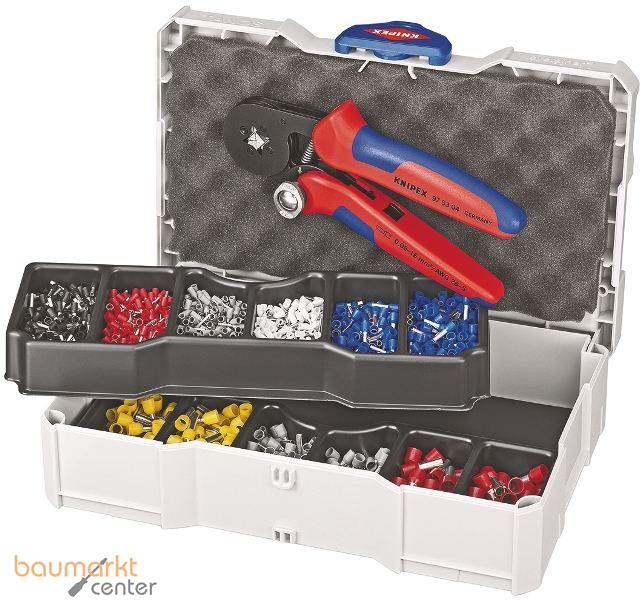 KNIPEX 97 90 09 Crimp-Sortiment f�r Aderendh�lsen 9-teilig 265 mm