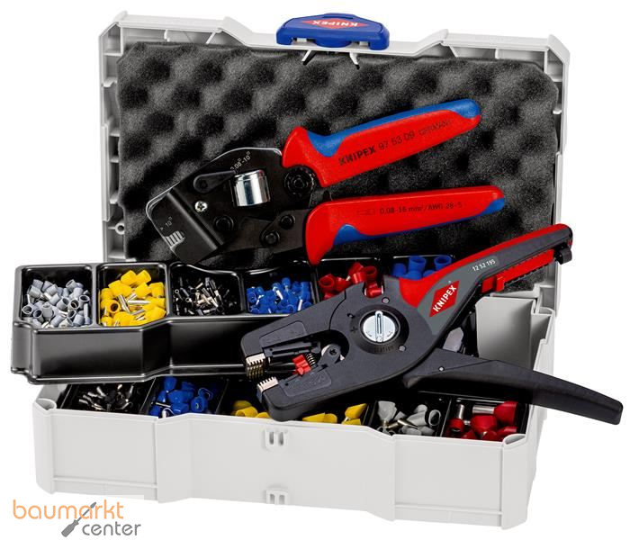 KNIPEX 97 90 15 Crimp-Sortiment f�r Aderendh�lsen 13-teilig 265 mm