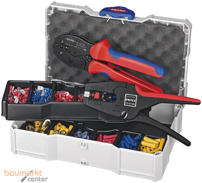 KNIPEX 97 90 22 Crimp-Sortiment f�r Kabelverbinder 14-teilig 265 mm