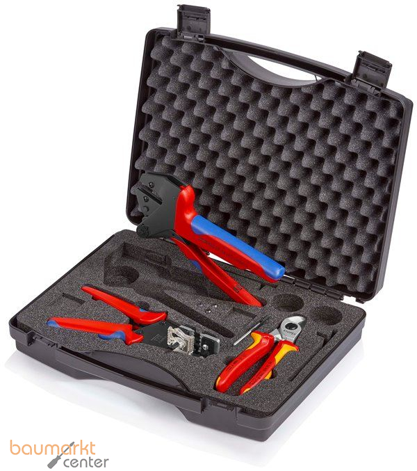 KNIPEX 97 91 03 Werkzeugkoffer f�r Photovoltaik 1 x 12 12 12, 1 x 95 16 165, 1 x 97 43 200 A