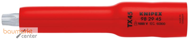 KNIPEX 98 29 45 Steckschl�sseleinsatz 3/8" f�r TX45 117 mm