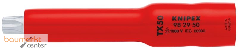 KNIPEX 98 29 50 Steckschl�sseleinsatz 3/8" f�r TX50 117 mm