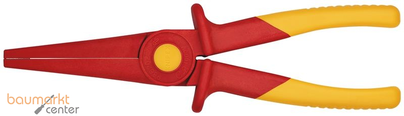KNIPEX 98 62 02 Flachrundzange aus Kunststoff isolierend mit Weichkunststoff-Zone f�r sicheren Halt Kunststoff 220 mm