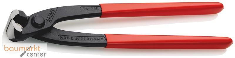KNIPEX 99 01 220 EAN Monierzange (Rabitz- oder Flechterzange) mit Kunststoff �berzogen schwarz atramentiert 220 mm
