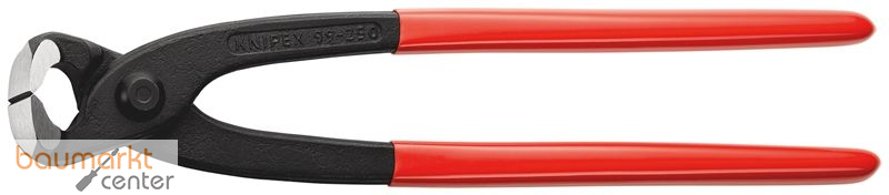 KNIPEX 99 01 250 SB Monierzange (Rabitz- oder Flechterzange) mit Kunststoff �berzogen schwarz atramentiert 250 mm