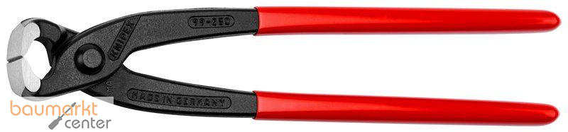 KNIPEX 99 01 250 Monierzange (Rabitz- oder Flechterzange) mit Kunststoff �berzogen schwarz atramentiert 250 mm