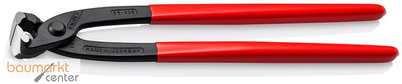 KNIPEX 99 01 300 SB Monierzange (Rabitz- oder Flechterzange) mit Kunststoff �berzogen schwarz atramentiert 300 mm