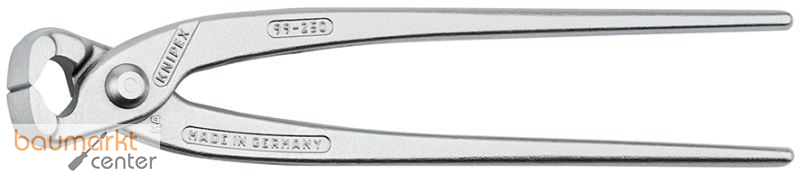 KNIPEX 99 04 250 Monierzange (Rabitz- oder Flechterzange) glanzverzinkt 250 mm