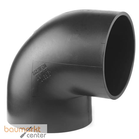 Aliaxis Winkel f.PE Abfluss d 125 88 Grad schwarz