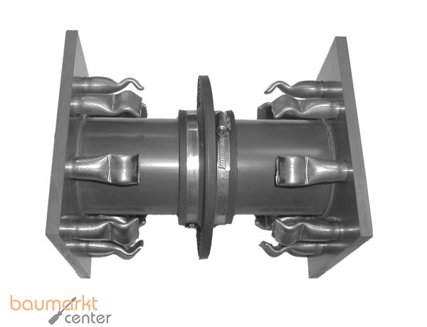 Aliaxis PVC-U Wanddurchf�hrung gerade d180 DN150 beidseit.Flansch eins. H-D�bel