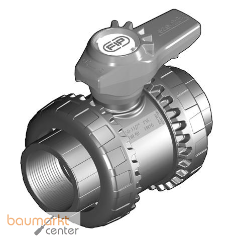 Aliaxis 2-Wege Kugelh.VXE PVC-U R1 1/4 EPDM Gewindemuffe Easyfit VXEFV-EPDM