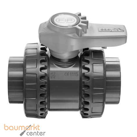 Aliaxis Kugelhahn PVC-U VXEIV DN 10 16mm m.Klebemuffe u.PTFE/EPDM-Dichtung