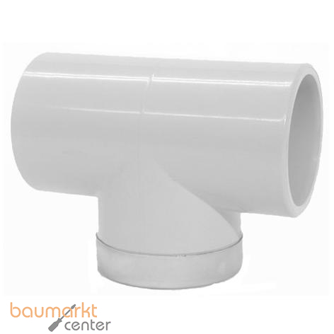 Aliaxis �-T-St�ck PVC-C 90 Gr.d 63xR 2 Metallring Klebmuffe/Gewindestutzen TIMC