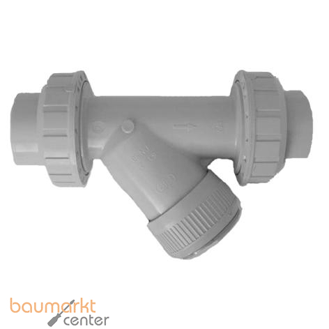 Aliaxis Schr�gsitz-Schmutzf�nger Verschraubung mit Gewindemuffen RVUFM/EPDM R 11/4 Zoll