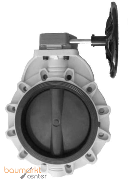 Aliaxis Industrieabsperrklappe m.Handrad FKOM/ RM-EPDM d50