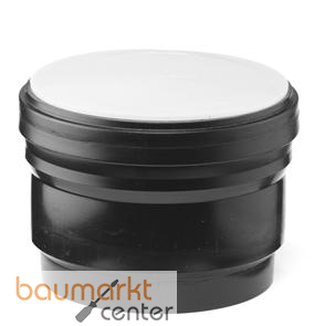 Aliaxis Steckmuffe f.PE Abfluss d 63 mit Schnappring, Dichtung u.Schutzkappe