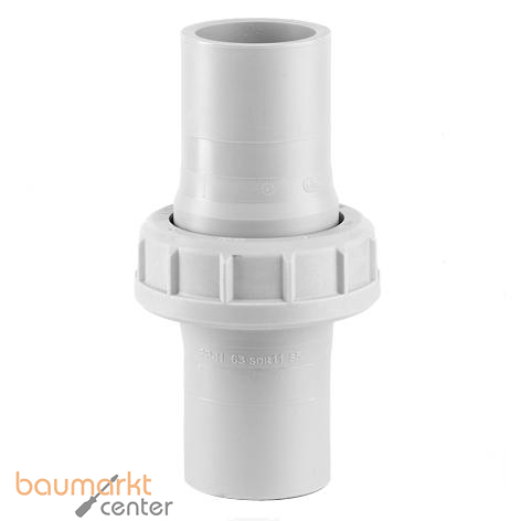 Aliaxis Verschraubung PP-H 50mm SDR 11 lang Dichtung FKM, zum Stupfschweissen
