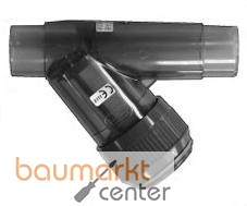 Aliaxis Schmutzf�nger transp. PVC-U d63 EPDM Klebstutzen RVDT-EPDM