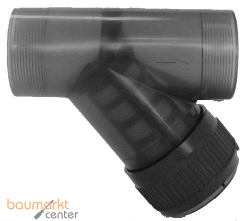 Aliaxis Schmutzfaenger PVC-U RVIT 90mm DN 80 Klebemuffe EPDM-Dicht.transparent