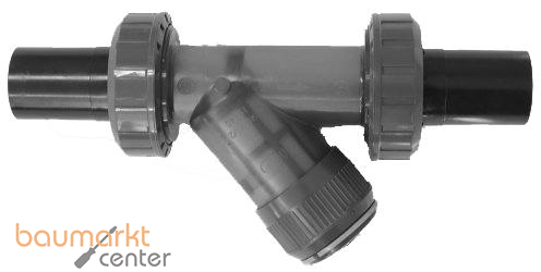 Aliaxis PVC-U Schmutzf�nger transp. d20 EPDM Verschr. PE100-LS-Stutzen RVUBET-EPDM