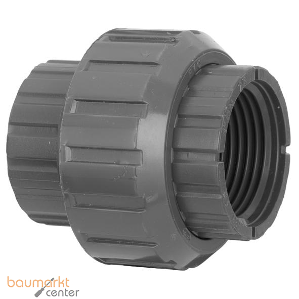 Aliaxis Verschraubung PVC-U BFV R 1/2 x 1 EPDM PN16 Gewinde beidseitig
