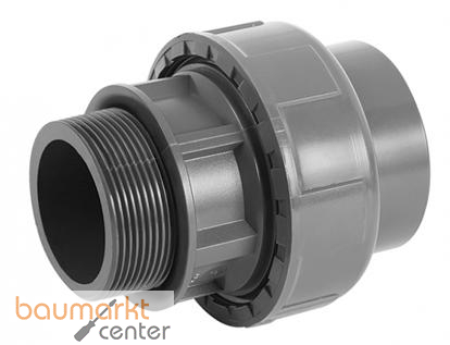 Aliaxis �berg-Verschraubung PVC-U , d 63 x 2, BM3