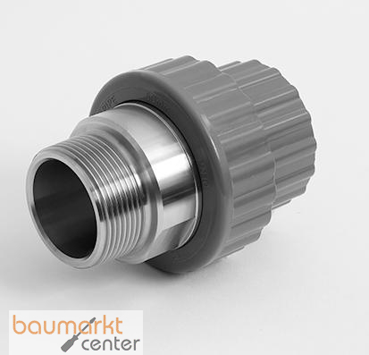 Aliaxis �berg-Verschraub.AG ABS d63xR2 Klebmuff/Edelst.rohr-AG EPDM BIFXA-EPDM