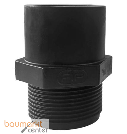 Aliaxis �bergangsnippel KBFE 63mm x 2"AG PE kurz SDR 11