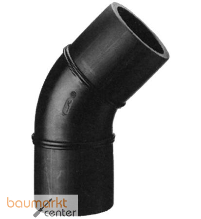 Aliaxis Bogen 45 Gr., lang, PE 100, SDR 33, d 200