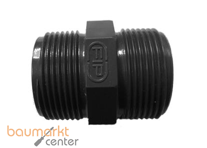 Aliaxis Doppelnippel PVC-U NFV R 2 1/2" PN16 Gewindestutzen