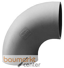 Aliaxis Bogen PP 250mm 90 Grad SDR 17 kurz formgespritzt zum Stumpfschweissen