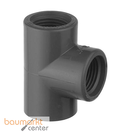 Aliaxis T-St�ck PVC-U 90 Gr., R 2, TI2